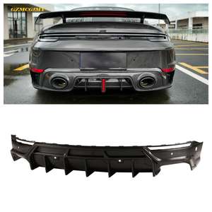 Gran oferta 992 separador de parachoques trasero de carbono seco adecuado para Porsche 992 turbos difusor de fibra de carbono - Product Image 2