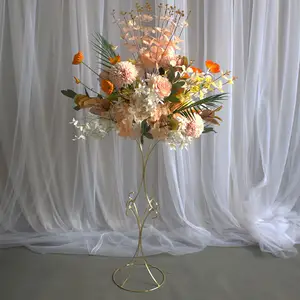 TY220606-25 Keluaran Baru Meja Pernikahan Hiasan Tengah Meja Bunga Segar Pajangan Berdiri untuk Dekorasi