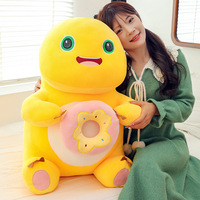 Adorable petit monstre en peluche à presser, donut et dragon au lait, décoration d'intérieur, poupée pour machine à griffes, cadeau pour filles, faible MOQ