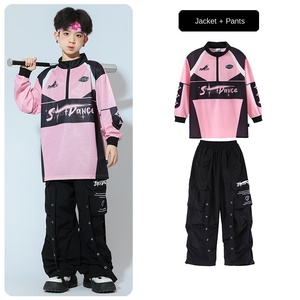 <span class=keywords><strong>ชุด</strong></span>เต้นฮิปฮอปสำหรับเด็ก, <span class=keywords><strong>ชุด</strong></span>เต้นแจ๊สแขนยาวเอวยางยืดเอวสูงสำหรับเด็กหญิงและเด็กชาย - Product Image 5