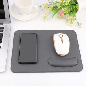 Custom Logo Oem Packaging Personalized Pu Leather Wireless Charging Charger Gaming <b>Mouse</b> <b>Mat</b> Pad - Product Image 3