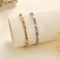 Bracelet à feuille personnalisé, cachant des informations personnalisées sur le nom ou la date, en acier inoxydable imperméable, bracelets à la mode, bijoux pour femmes