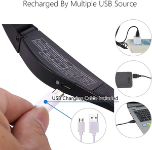 Lunettes loupes rechargeables Quatre grossissements différents <span class=keywords><strong>Loupe</strong></span> de tête avec bandeau pour la lecture, la beauté, la <span class=keywords><strong>broderie</strong></span> - Product Image 6