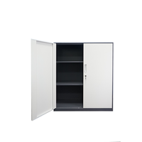 Armoire à dossiers métallique moderne, démontable, verrouillable et réglable, pour le rangement de bureau commercial et la maison (bureau, salon)