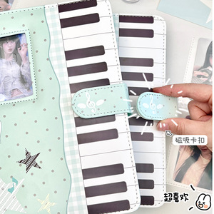 Cuaderno A5 de piel sintética con puntos, álbum de fotos, libro de colección de photocards Kpop, diario. - Product Image 4