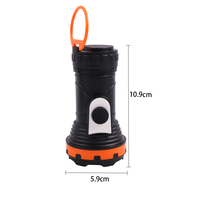 Nouvelle lampe torche solaire en plastique, LED, lumière puissante, rechargeable, étanche, pour le camping en plein air, utilisation d'urgence, portable