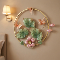 Décoration Murale Luxe Nouvelle Livraison Accent Intérieur Maison 75.57*5.08*50.17CM Décoration Murale Métal Blanc Doré pour Salon