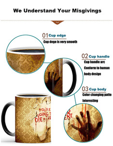 Terror Zombie tazas que cambian de Color creativo termocrómico <span class=keywords><strong>Horror</strong></span> The Walking Dead cerámica té leche Agua taza de café taza - Product Image 3
