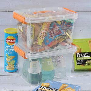 Big Clear Multifunction Organizer Bins Latching Buckles Stackable Plastic <b>Storage</b> <b>Box</b> With Latching Handle and Wheels Lids - Product Image 4