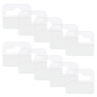Etiquetas Adhesivas de Plástico Transparente con Gancho en J para Exhibición de Productos en Comercios Minoristas