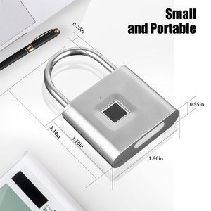 Candado Electrónico con Huella Dactilar USB de Fábrica, Candado Inteligente Portátil de Aleación de Zinc con Carga USB y 10 Conjuntos de Huellas Dactilares - Product Image 4