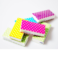 Mouchoirs en papier imprimés en pâte vierge, format de poche, avec logo personnalisé, jetables, 3 plis, en sachets en papier