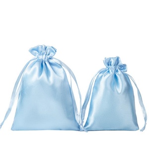 High-end Eco-Friendly Durable Jewelry <b>Drawstring</b> <b>Pouch</b> with Silk Fabric 10*15 cm Hair Storage & Gift Bag with Logo Printing - Product Image 3