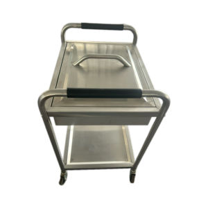 Chariot à déjeuner en acier inoxydable VICTORY avec roue en inox pour hôtels, restaurants et supermarchés-Equipement de cuisine pour la salle à manger - Product Image 6