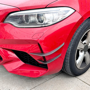 Autocollants pour calandre d'admission d'air avant BMW Série 2 M2 F87, texture fibre de carbone, noir piano, autocollants adhésifs pour carrosserie, autocollants pour voiture - Product Image 3