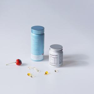 Nuovo Contenitore Vuoto in Metallo per Medicinali, Capsule con Anello a Strappo, Flacone per Vitamine e Integratori - Product Image 2