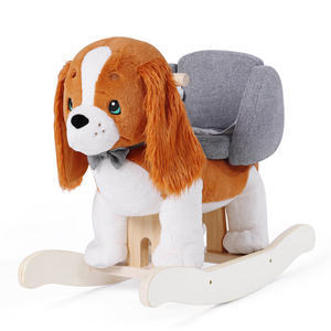 <span class=keywords><strong>Cheval</strong></span> à bascule en bois pour enfants, adorable chiot brun senior de race King Charles Spaniel, tendance sur TikTok - Product Image 6