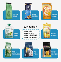 Ecologisch verantwoorde, op maat gemaakte, driezijdig gesealde, food grade vacuüm plastic zakjes voor diepvries kipfilets en popcorn kip, groothandel.