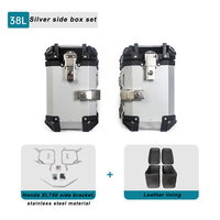 XL750 Support de boîte de montage latéral en acier inoxydable Sacoches latérales en acier au carbone Accessoires de support pour boîtes en aluminium de moto Honda