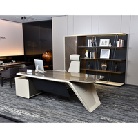 Mobilier commercial contemporain Nouveau design Direction Durable PDG Tables d'écriture Bureau de luxe pour bureau de chef d'entreprise