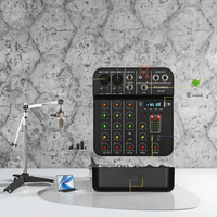 STABCL Mixer konsol Audio Mini, ST-4P desain baru 4 saluran USB MP3 48V Phantom Power Dengan perekaman Noise Cancelling Audio