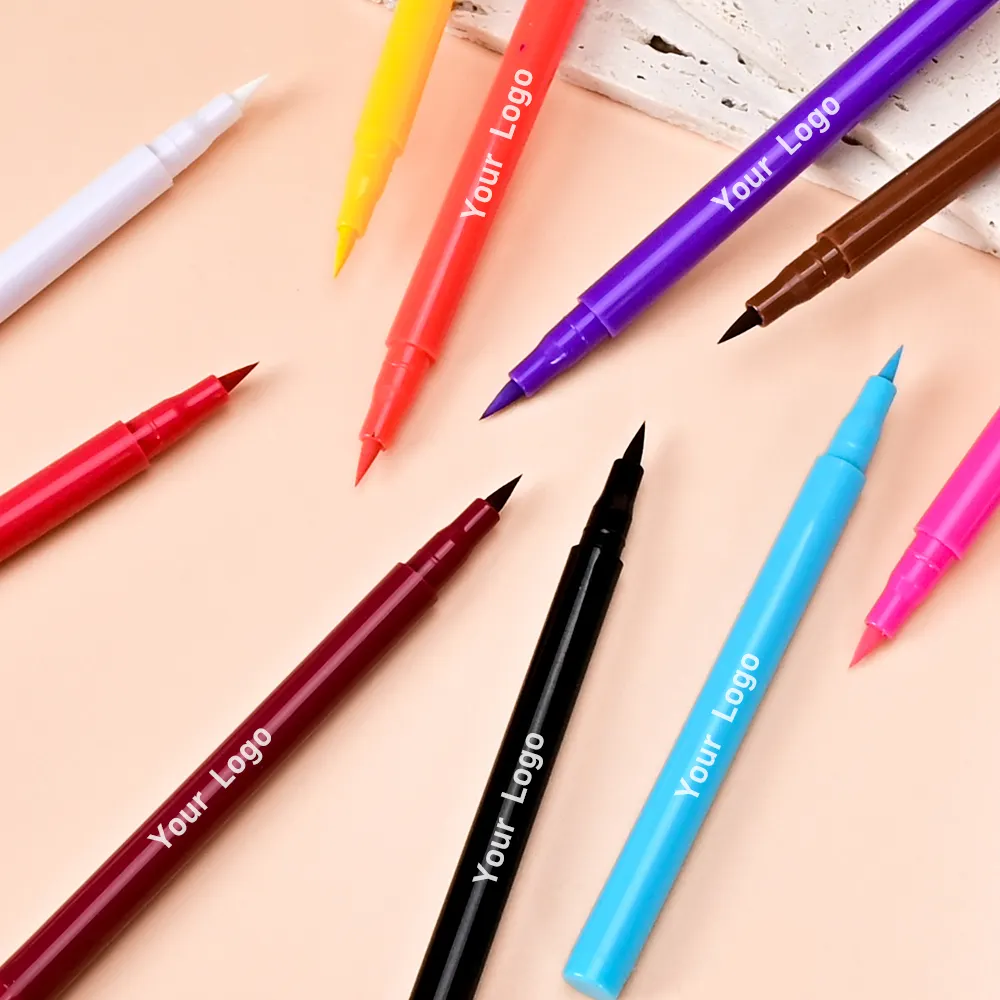 Crayon Eyeliner liquide coloré en gros Eyeliner étanche Logo personnalisé marque privée