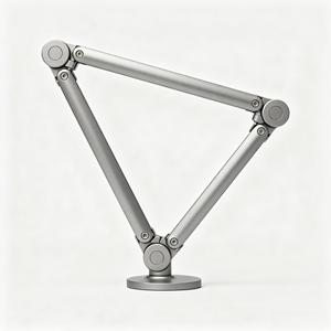 Bras articulé multi-articulations réglable en alliage d'aluminium usiné CNC pour pièces de montage sur bureau - Product Image 1