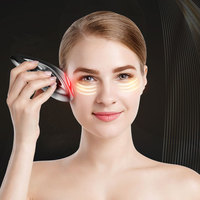 Thérapie par lumière rouge LED, microcourant pour le lifting du visage, tonification, booster anti-âge, outils de soin de la peau, appareil à technologie EMS, masseur vibrant