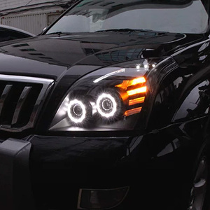 ชุดไฟหน้า TYPY สำหรับ Toyota Land Cruiser Prado ปี 2003-2009: ชุดแปลงไฟ LED เลนส์ Angel Eye พร้อมไฟวิ่งกลางวัน - Product Image 6