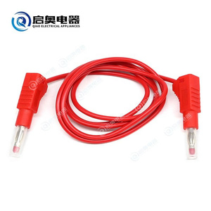 1M Stackable Dual 4mm Copper Banana Plug to Banana Plug Multimeter <strong>Test</strong> Leads Cable Kit <strong>5</strong> Colors 600V Rated - Product Image 4
