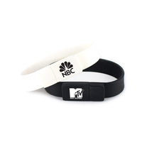 Gelang silikon USB Flash Drive, gelang silikon warna dengan LOGO kustom Promo murah