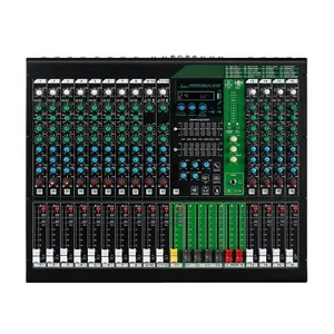 MQ-162 Mixer Studio Profesional, Mixer Audio 16 Saluran DJ Pengontrol Suara Antarmuka Saklar Independen dengan Kekuatan Phantom 48V