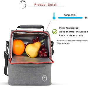 Polyester Breast Milk <strong>Cooler</strong> Bag Contoured <strong>Ice</strong> <strong>Pack</strong> Fits 6 Breastmilk Baby Bottles Insulated Portable Tote Bag <strong>for</strong> Nursing - Product Image 6