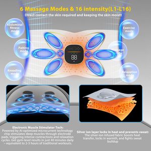 EMS Waist Massager Heated Waist Belt Electric Waist Care Device Portable Home Massage Equipment - Product Image 2