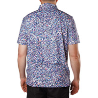 Pique en polyester sans col deux boutons Football blanc rétro Football hommes à manches courtes hommes Golf Polo