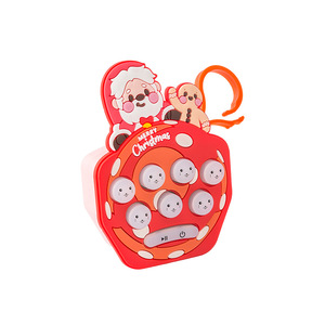 Consola de juegos portátil mini Whack A Mole de Navidad, juguete electrónico de plástico con llavero para videojuegos juveniles - Product Image 4
