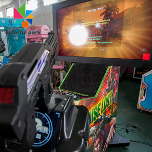 Juegos de atracciones para interiores Simulador de Parque de Atracciones electrónico crisis del tiempo Arcade video moneda <span class=keywords><strong>2</strong></span> jugadores tirador juego máquina de caza - Product Image 5