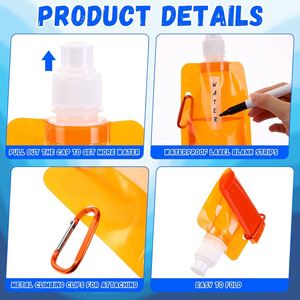 Wholesale 500ml Folding BPA-Free PVC Eco-Friendly Cartoon Water <b>Bottle</b> Motivational Collapsible Dog Custom Outdoor Welcome Gifts - Product Image 5