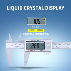 Hoge Kwaliteit Roestvrij Staal 0-150Mm Digitale Nonius Remklauw Kunststof En Glasvezel Modellen Beschikbaar - Product Image 4