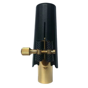 알토 테너 소프라노 색소폰 금속 마우스 피스에 대한 PU 가죽 합자 패스너 - Product Image 2