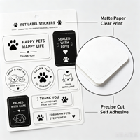 Hoja de Etiquetas Adhesivas Personalizadas con Logotipo Empresarial, Resistentes a los Rayos UV, Impermeables, Autoadhesivas, en Papel A3/A4/A5/A6, con Corte Kiss Cut