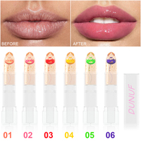 Baume à lèvres longue durée qui change de couleur selon la température, rouge à lèvres transparent effet gelée cristalline, gloss hydratant pour les lèvres, maquillage cosmétique
