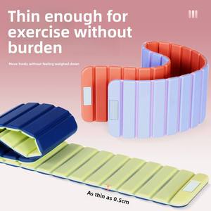 Pilates Accessories Gym Equipment Wholesale Custom Logo <b>2KG</b> Silicone Magnetic Ankle Wrist <b>Weight</b> 4LB Pilates for Women - Product Image 5