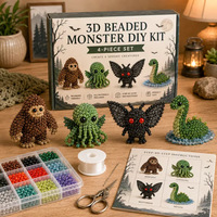 Nuevo Kit de Manualidades con Cuentas 3D, Set de Abalorios de Animales, Juguetes Educativos y Recreativos para Niños y Adultos