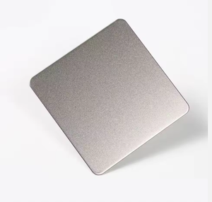 Panneau décoratif en acier inoxydable sablé EX913 pour mur intérieur de centre commercial - Product Image 1