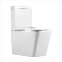 Australian Standard Water Mark Rimless P-Trap wc in due pezzi Dual Flush Wash Down Water in ceramica