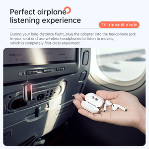 Adaptador de audio Bluetooth 2 en 1 Adaptador de transmisor de audio inalámbrico Bluetooth Air in Flight para hasta 2 auriculares - Product Image 2