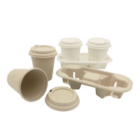 Tasse de canne à sucre jetable biodégradable tasse de café en papier de pâte à bagasse 12oz