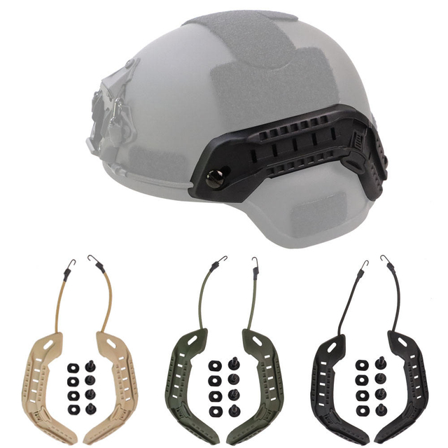 Nylon Wear-resistant Material Helmet Side Rails Reusable Durable Tactical Helmet Side Rail