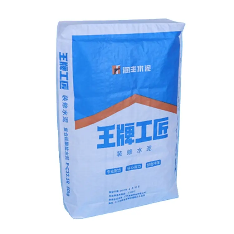 50kg túi kích thước cho quảng cáo Sao Portland giá cả cạnh tranh Bao Kraft túi giấy xi măng